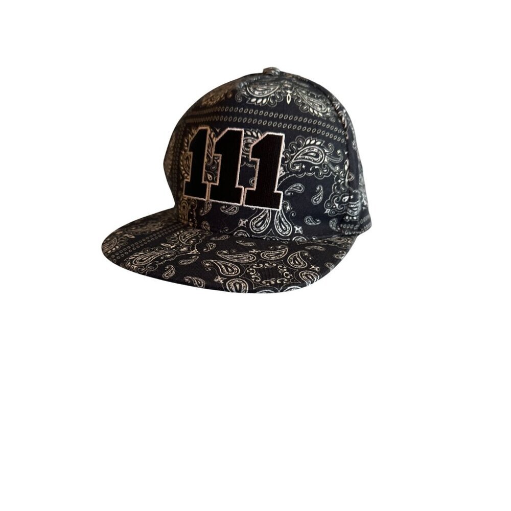 Boohoo MAN Paisley Bandana Print Snapback Hat Adjustable